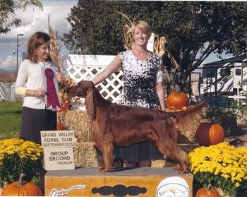 Rio winning a Group 2 at the Grand Junction shows under J. Cindy Vogels. Oct. 2012
