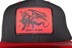 OG Lyrical Dragon Black Hat w/ Red Bill
