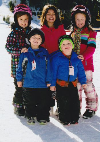 Love these little skiers!
