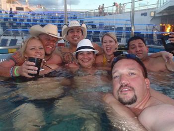How many Mario Flores fans can you fit into a hottub?
