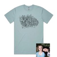Flowers from Home CD and Blue T-Shirt Bundle 