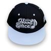 HoodSpace Music Snapback Hat Black & White