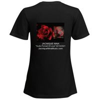 "Audio Portrait Of Love" Women's Black T-Shirt