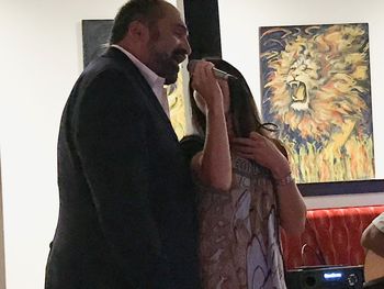 Franco Harris & Jessica Lee Vocal Duo for charity
