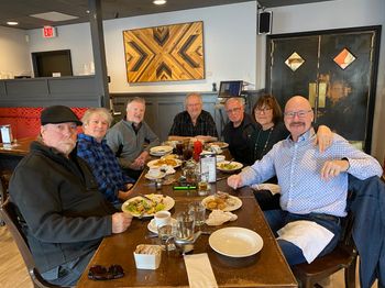 A Seacoast re-union lunch with Dale, George, Jeff, Morry, Rodger, Sandra, Duncan
