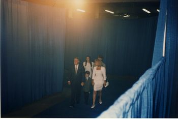 The Mulroneys enter the PC Convention Ottawa 1991.
