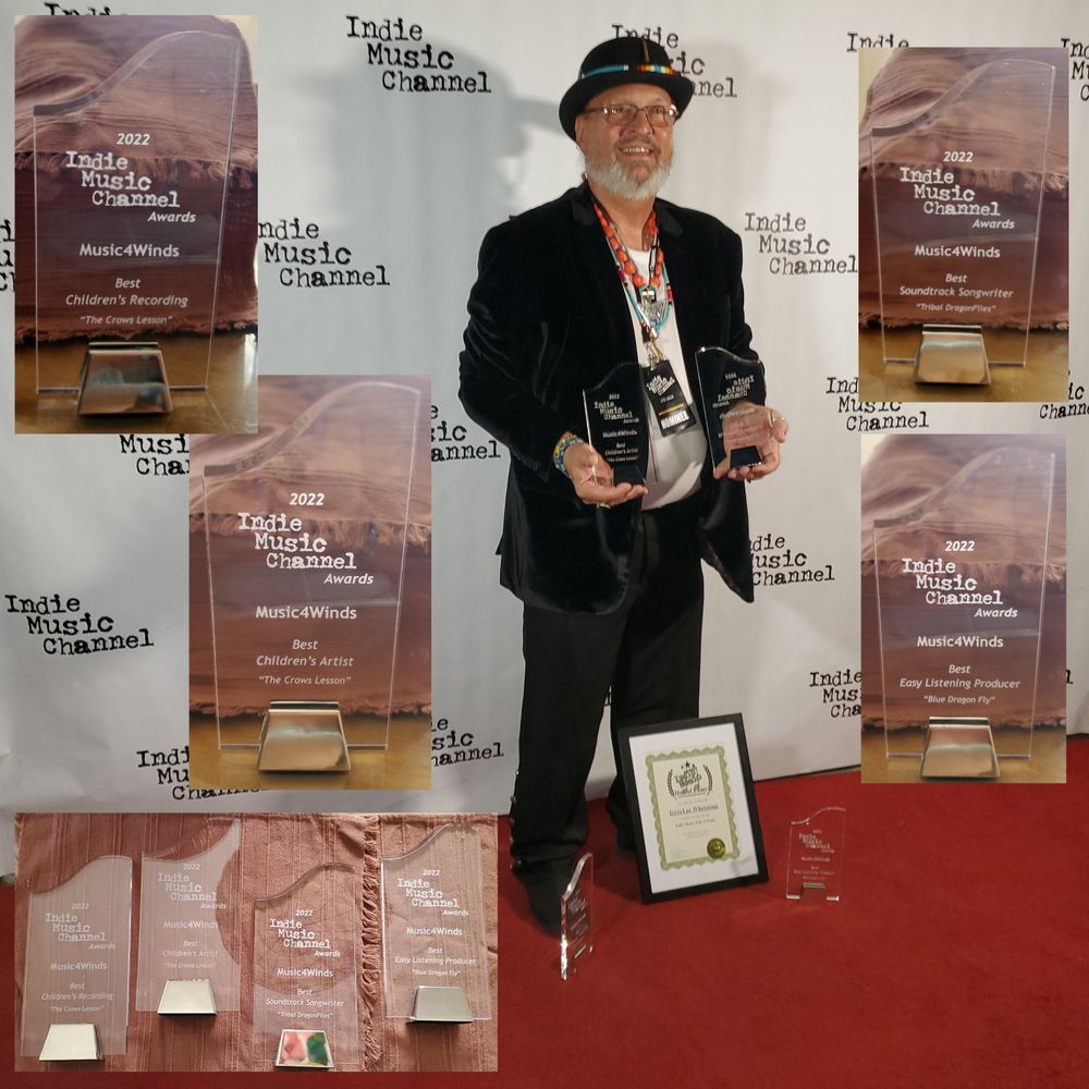 2022 Indie Music Channel Awards - 4-Awards and 2020 Inductee Certificate into the Indie Music Hall of Fame in Hollywood