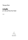 Full score: triadic for Cello and Piano Four Hands
