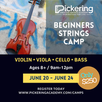 Beginners Strings Camp: Ages 8+ | July 18 - 22