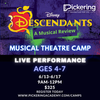 Descendants Musical Review Camp: Ages 4-7 | June 13-17: SOLD OUT