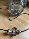Handcrafted skull & Bead necklace