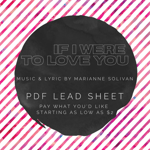If I Were To Love You - lead sheet