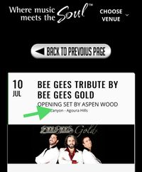 POSTPONED due to pandemic -Opening for Bee Gees Tribute Band