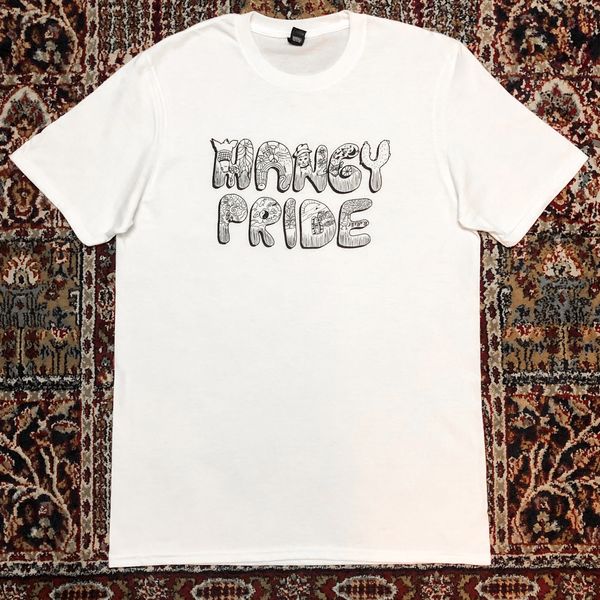 Mangy Pride  // Bubble Logo White