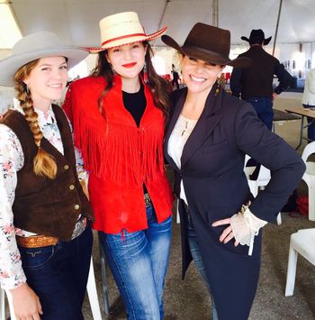 Sophia and Millie "The Kaye Sisters" at the Lincoln County Cowboy Symposium
