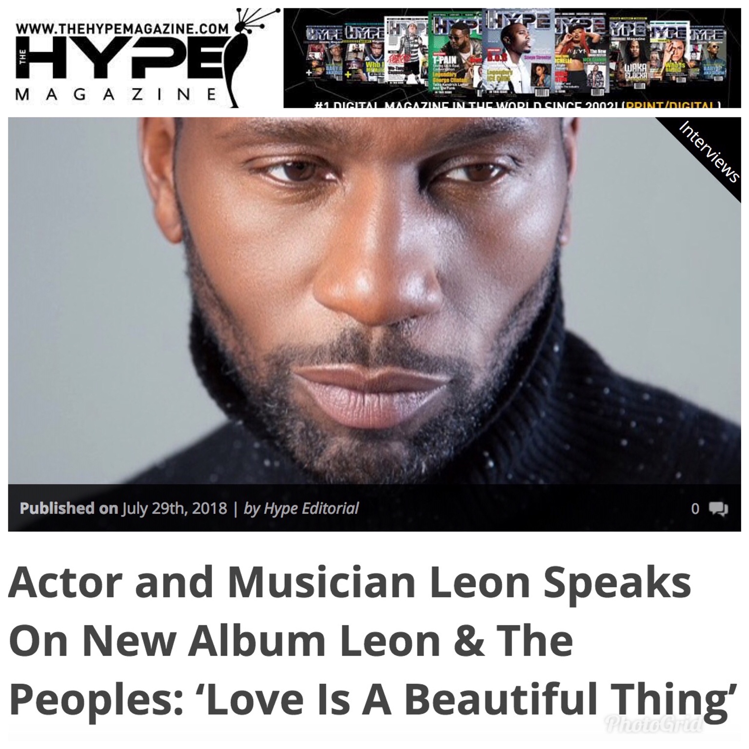 HYPE Magazine - Artist Interview  
LEON of Leon & The Peoples