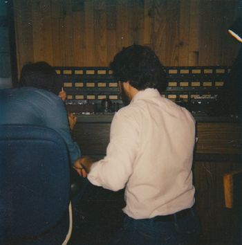 Gary edits the 2" master tape for "The Tube" at CRC as Hank Neuberger looks on.

