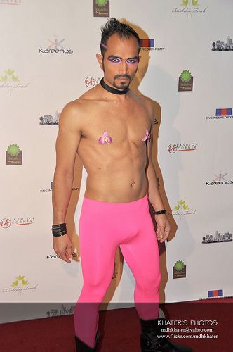 Sidow Sobrino poses for the paparazzi during a red carpet event in Hollywood
