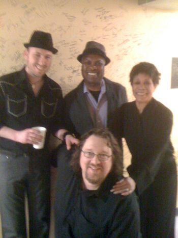 With Booker T. Jones from Booker T and the MG's.  Also pictured is Bettye Lavette and Chuck Bartels
