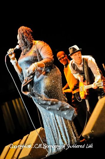 On Stage with Detroit's Queen of the Blues Thornetta Davis, opening up for B.B. King

