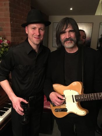 Larry Campbell playing my tele backstage at the City Winery NYC

