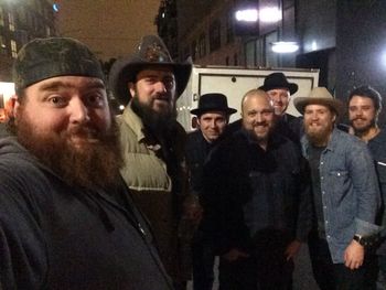 Hanging with my good buddies from the band Whitey Morgan and the 78's.
