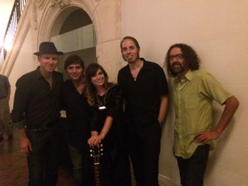 Myself, James Simonson, Nicole Atkins, Chris Codish and Todd Glass.  This was after performing with Nicole Atkins.  What an incredible singer songwriter she is.
