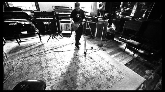 Derek recording at Dreamland Studios in Woodstock, NY
