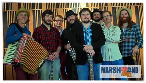 Marshland performs self-described "Louisiana Americana", blending American roots music with Louisiana culture and New Orleans improvisation.    