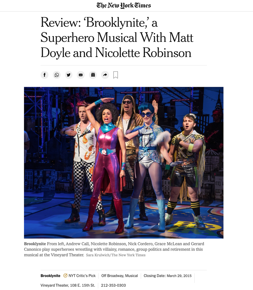 Brooklynite Review in the New York Times