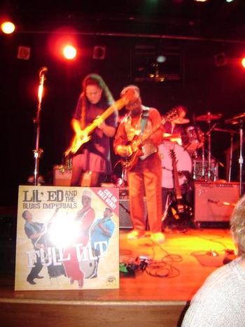 Onstage with Little Ed and the Blues Imperials. Ed and his band are incredible. What a fun night!!!
