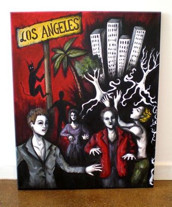 ZOMBIES IN LOS ANGELES 16 x 20
