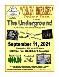 Chamberlain Lake Campground  Fund Raiser Poker Run and after concert with Cold Train 