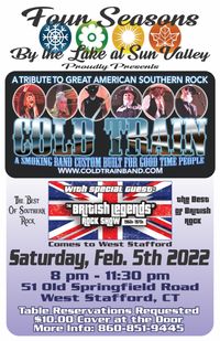 Cold Train returns to Four Season's By The Lake at Sun Valley with special Guests: The British Legends Rock Band!