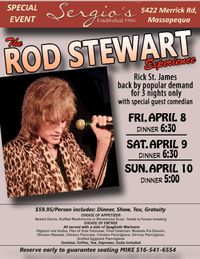 Rod Stewart Experience w/  Rick St. James