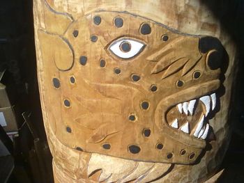 HUEHUETL DRUM - same one but painted with traditional natural pigment paints, cal, nopalli juice and water....exactly as my acnestors did!
