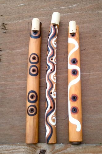 BAMBOO FLUTES - made by Adults using natural paint we made. My most requested workshop
