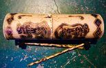 "1" TEPONAZTLI - Engraved/Burned Ancient Artwork "MADE TO ORDER"