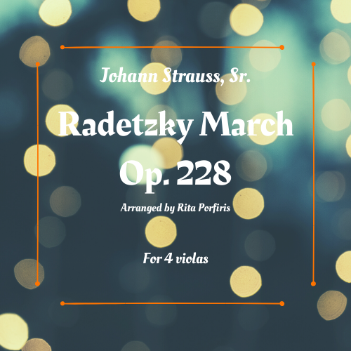 Johann Strauss Sr. arr. Porfiris- Radetzky March for 4 violas