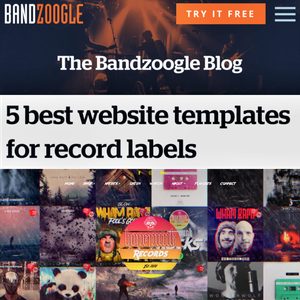 5 best website templates for record labels