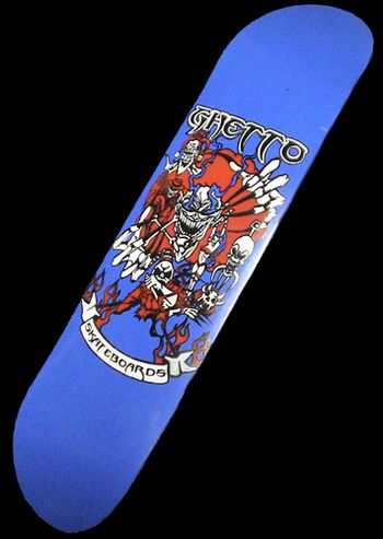 Clownin' Deck Ghetto Skateboards www.ghettoskateboards.com/
