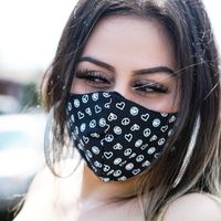 PEACE LOVE PAIN TRUTH Facemask - Black (Adult)