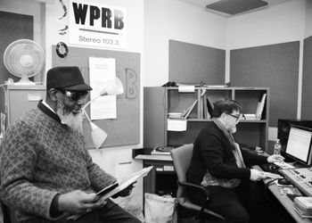 Checking out Dan's Record Collection at WPRB
