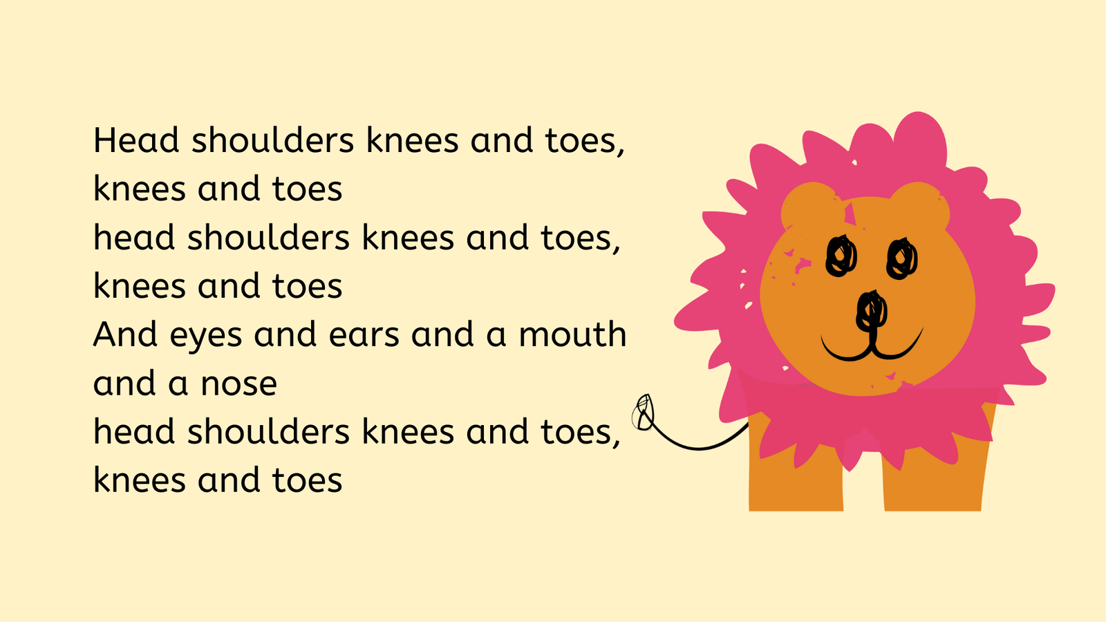 Head Shoulders Knees and Toes