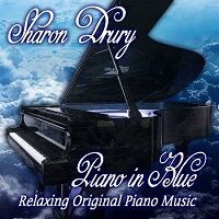 Piano in Blue by Sharon Drury