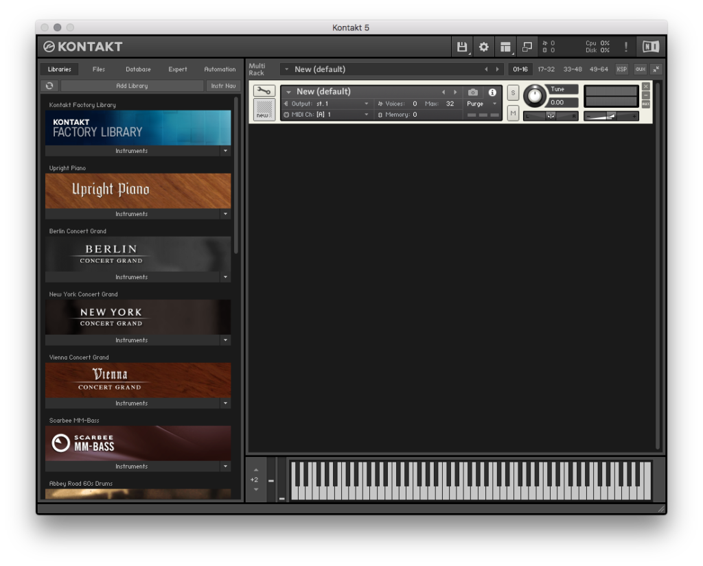 left) Fruity Loops screen shot (right) Spanner-based instrument