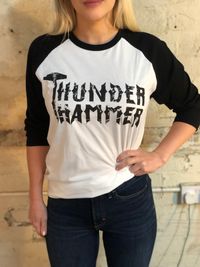 thunder hammer baseball shirt