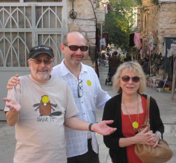 Photographing Terry Clarke, Ted Rosenthal, Helen Merrill in Jerusalem, 2010

