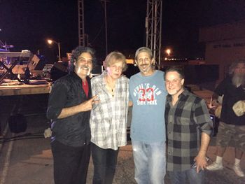 Joey Love hanging with Eddie Money, we opened for him in Big Spring,TX in Sept. 2015
