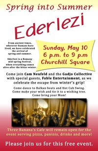 Ederlezi festival with Cam Neufeld and the Gadjo Collective with Fable Entertainment